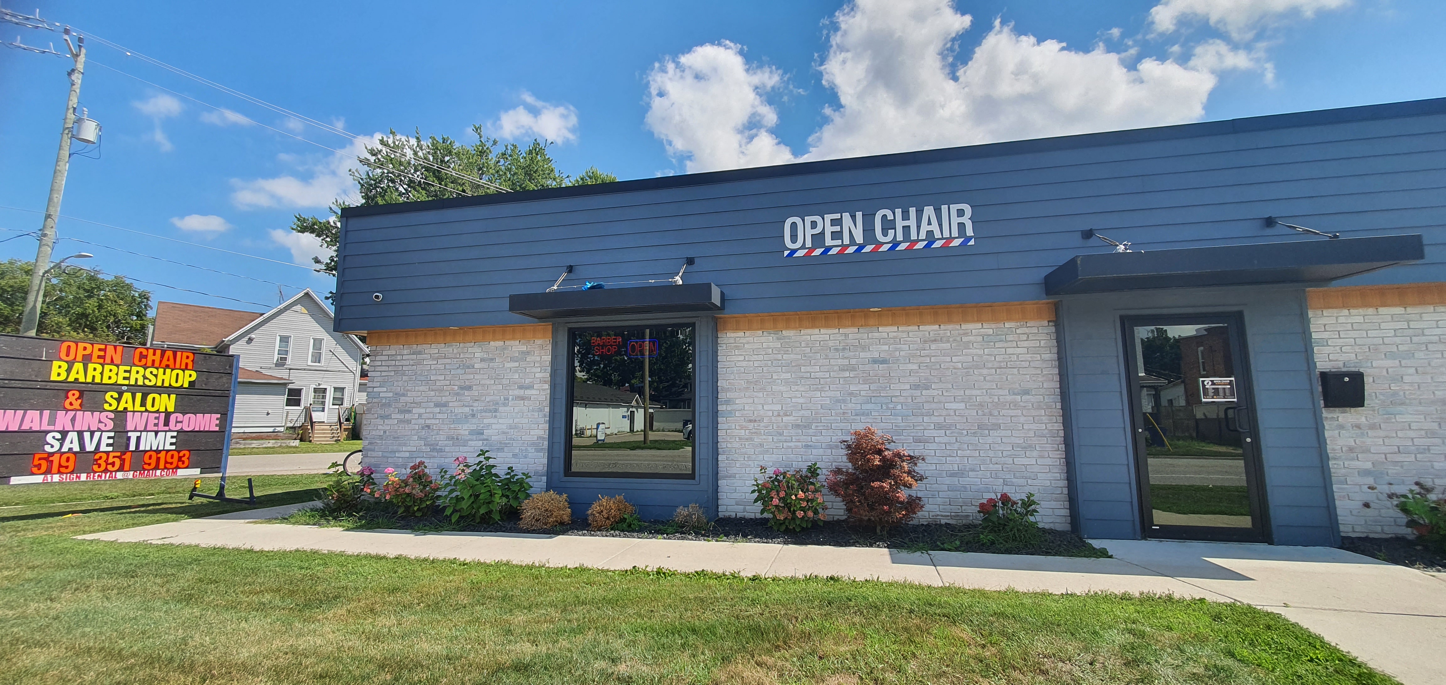 The Open Chair storefront in Chatham, Ontario